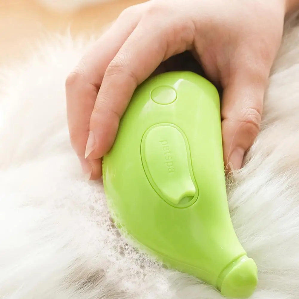 Rechargeable Mist Spray Pet Grooming Brush for Cats & Dogs