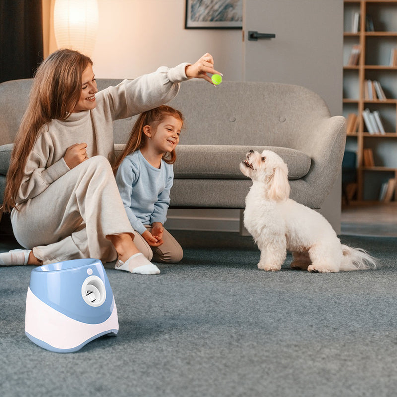 Mini Automatic Dog Ball Launcher with 3 Tennis Balls