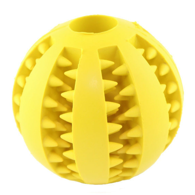 Rubber Treat Dispensing Dog Chew Ball