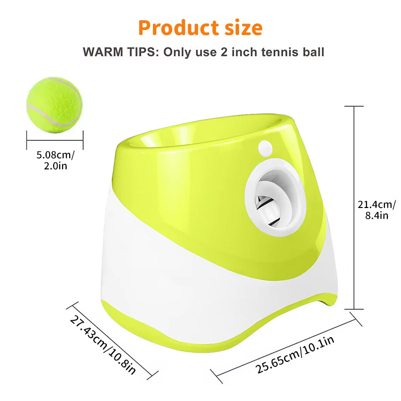 Mini Automatic Dog Ball Launcher with 3 Tennis Balls