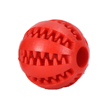 Rubber Treat Dispensing Dog Chew Ball
