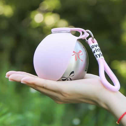 Portable Dog Water Bottle with Foldable Bowl – 285ml