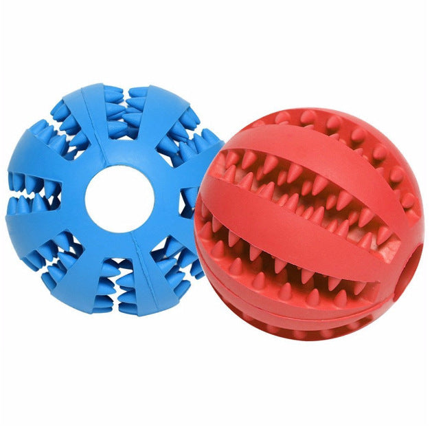 Rubber Treat Dispensing Dog Chew Ball