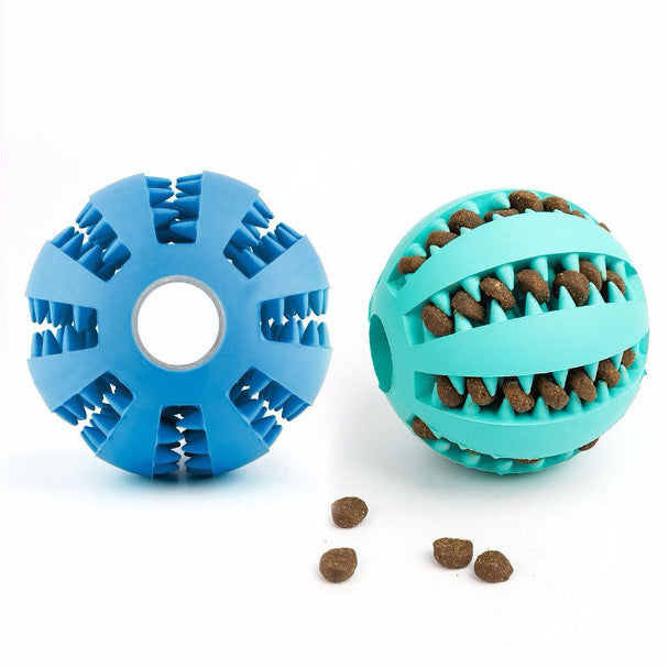Rubber Treat Dispensing Dog Chew Ball