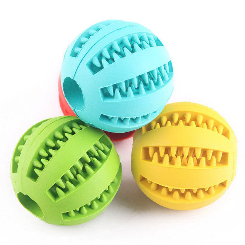 Rubber Treat Dispensing Dog Chew Ball
